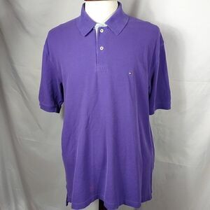Vtg. Tommy Hilfiger Purple Polo